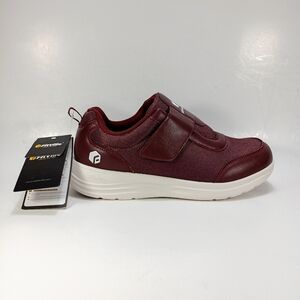 Fitville EasyTop StrapEase V4 Womens 11 Wide Fit Burgundy Diabetic Shoes